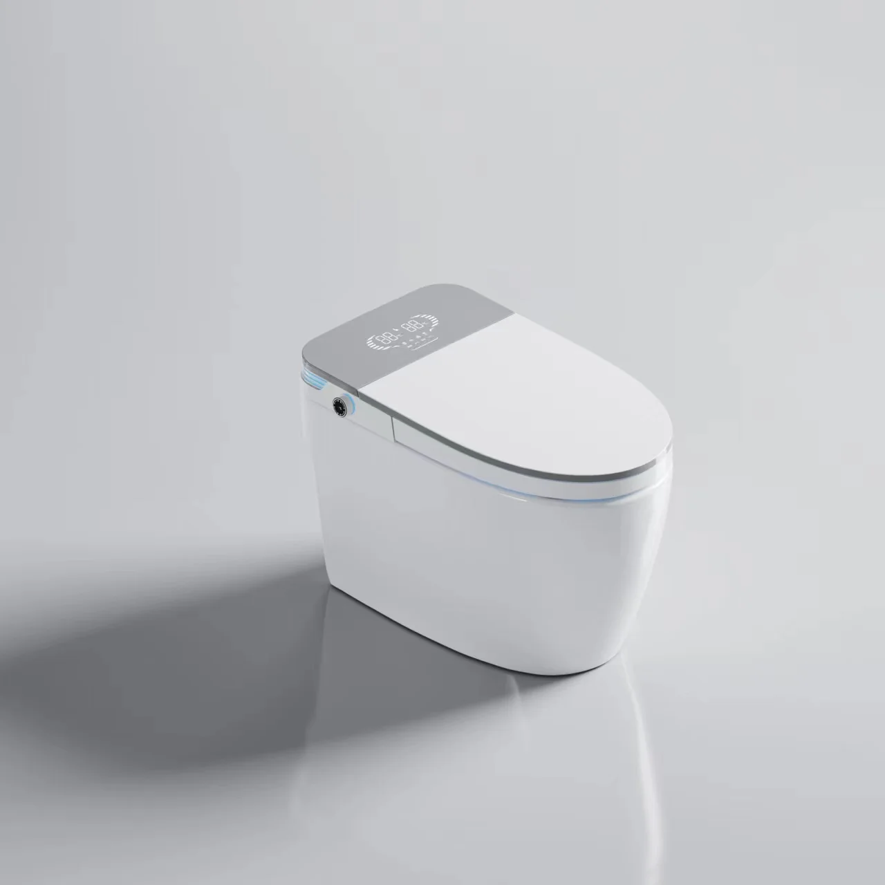 

Low-Price Smart Ceramic Automatic Flush Toilet with Remote Control Integrated Bathroom Smart Toilet