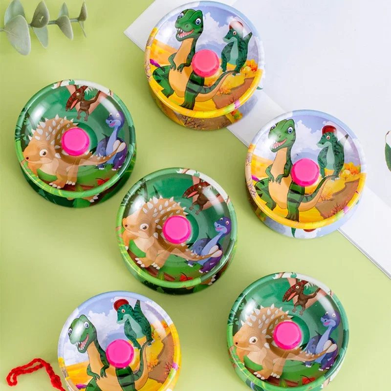 5Pcs Alloy Dinosaur Yo-Yo Ball Toys for Kids Birthday Party Favors Pinata Fillers School Carnival Reward Wedding Guest Gifts