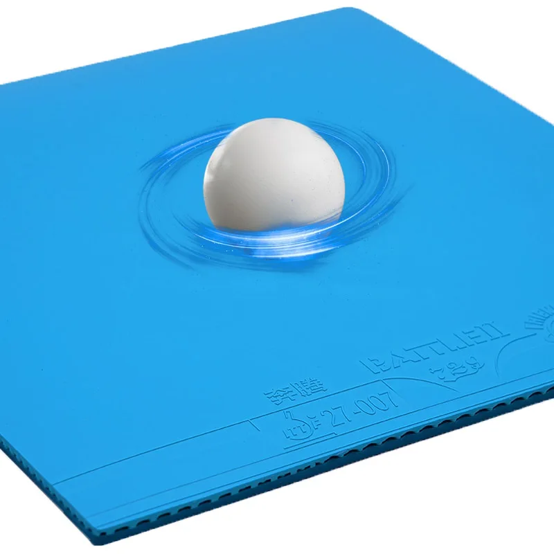 729 Battle 2 مطاط تنس الطاولة الأزرق المقاطعي المهنية لزجة بينغ بونغ المطاطية مع الإسفنج الأزرق المضبط مسبقًا 2.15 مم