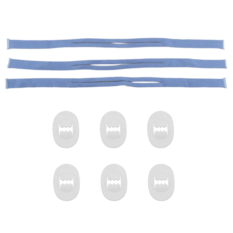 AA08-Сменный головной убор для носовой подушки Resmed Airfit P10, ремни для маски CPAP с регулировочными зажимами