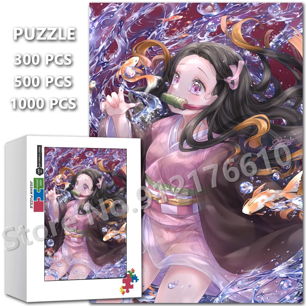 

Камадо Незуко, милые аниме-пазлы для девочек, убийца демонов, образование, декомпрессия, деревянные головоломки, рождественские подарки