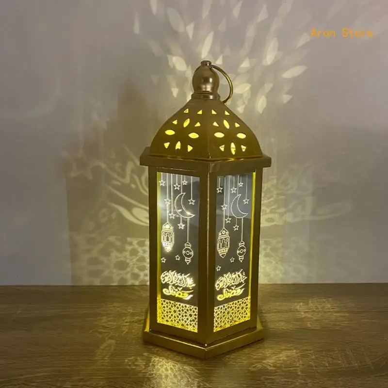 Retro Elegante Ramadan Lampada a sospensione Eid Mubarak Elemento Lampada a mano Eid Ramadan Islamico Casa per interni per feste