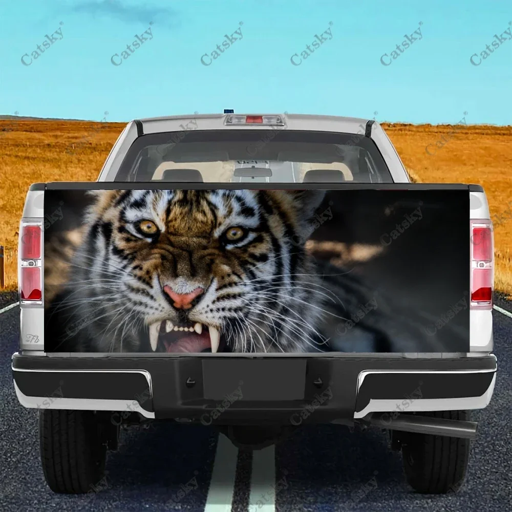 tiger animal ferocious Car stickers rear modification accessories vinyl suitable for cars trucks off-road vehicles SUV stickers