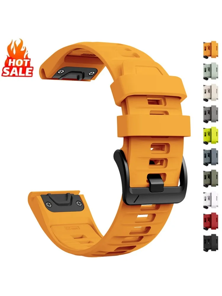 Szybkozłączny silikonowy pasek 22mm 26mm do Garmin Fenix 8 51mm 47mm Fenix 7 7X 6 6X Pro/Epix Pro Gen 2/Fenix 5 5X Fenix 3 — 2