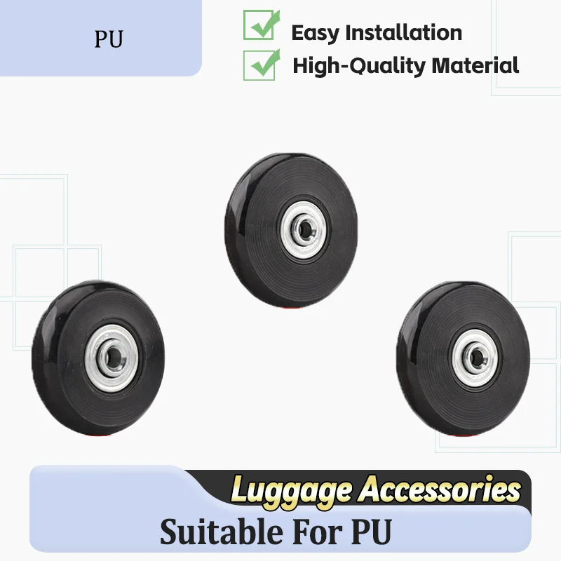 

Запасные колеса для багажа Pu All Terrain, износостойкие, из ТПУ, 360° ° Поворотные стальные подшипники для чемоданов