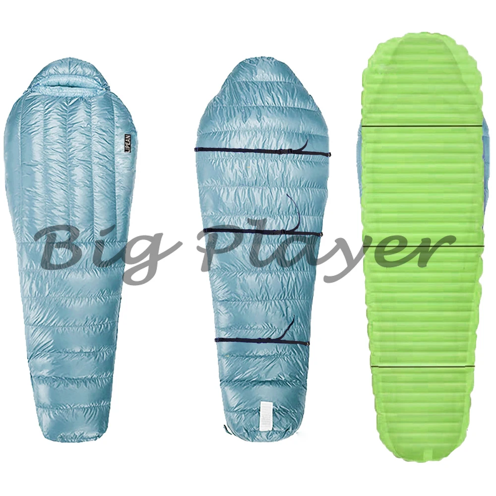 Premium 850 Fill Power RDS Down Sleeping Bag - 10D Ripstop Nylon Ultralight Camping Gear for 3-4 Seasons