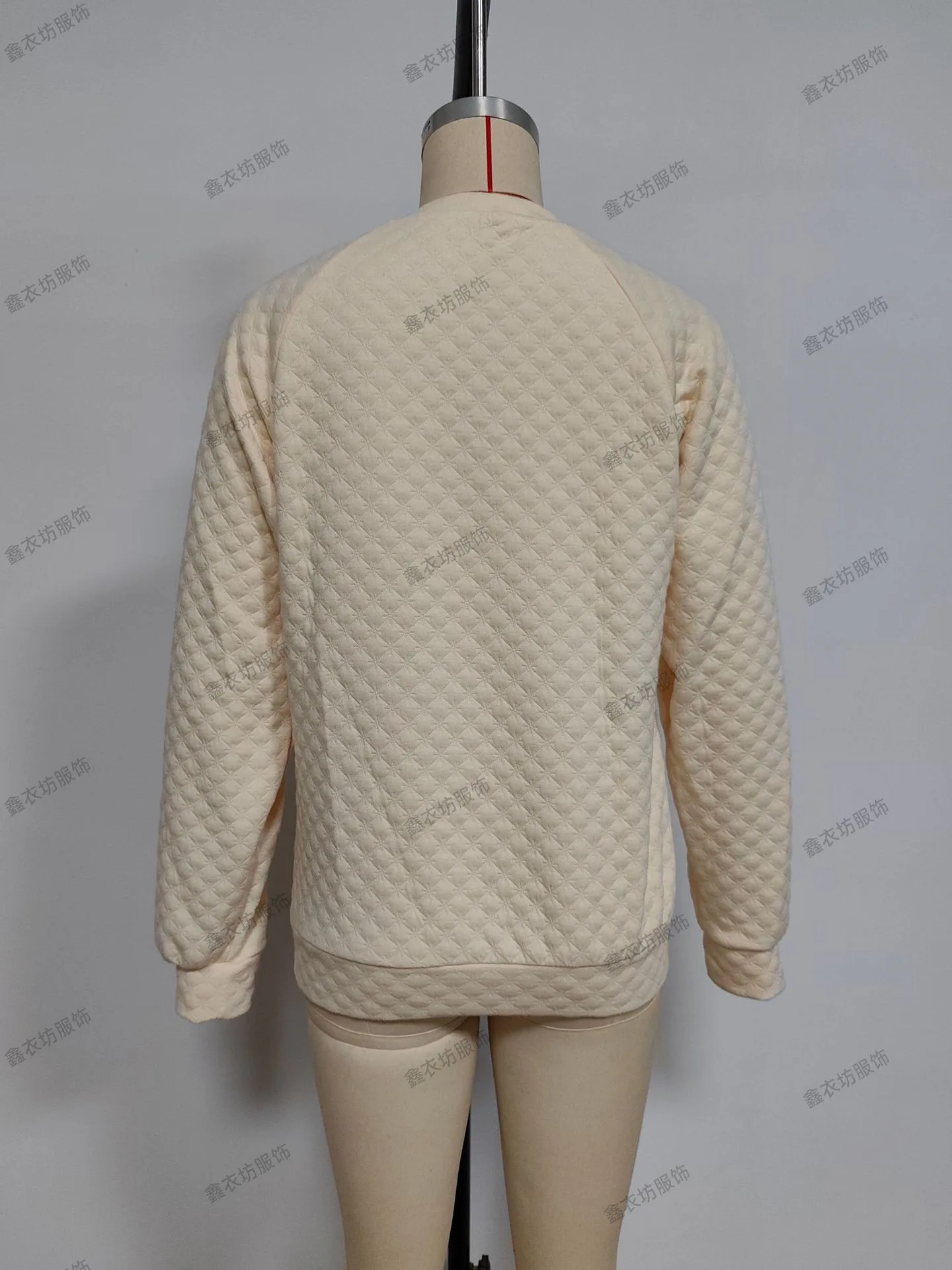 Casual Patchwork Slim Fit Commuter Hoodie with V Neck Regular Sleeve Long Sleeve Women Sweatshirt Autumn Mid Length No Hood