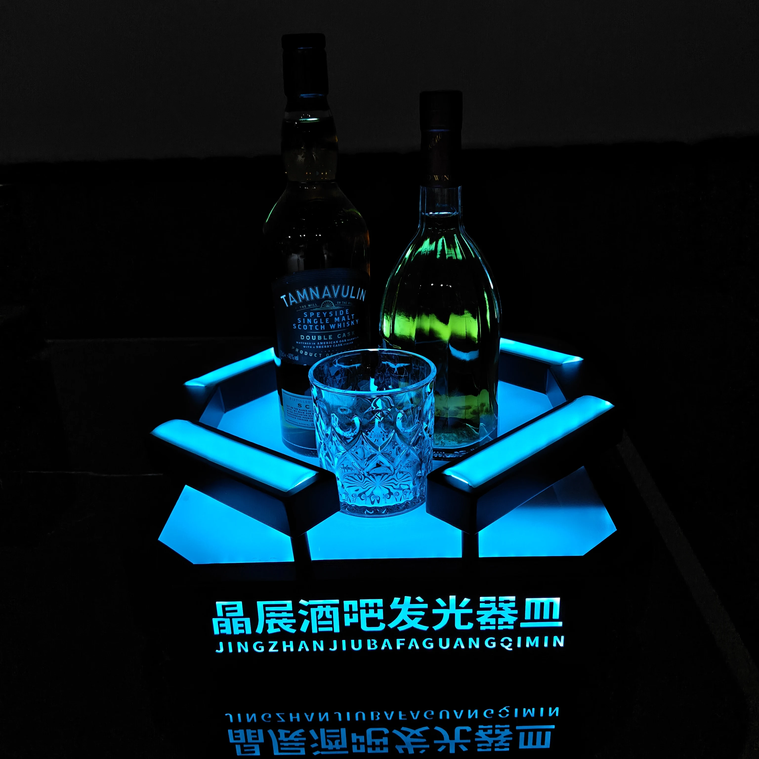 Bar Light up Wine Stand LED Charging Champagne Wine Stand KTV Wine Display Stand Nightclub Atmosphere Creative Red Wine Stand