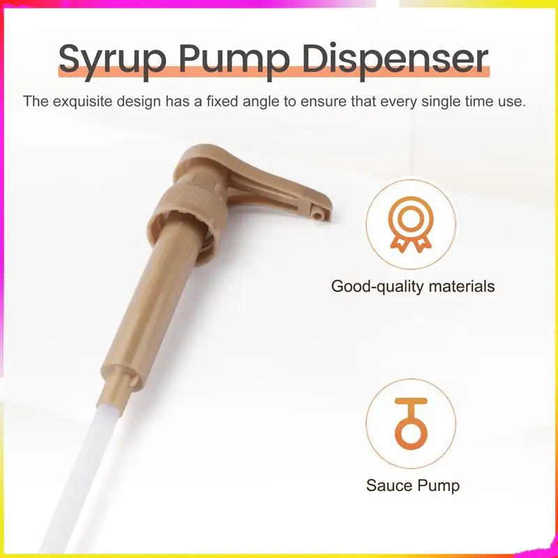 M04K 10 Pcs Coffee Milk Tea Dispenser Syrup Pump Gold Liquid Dispenser For Torani Syrup 8Ml Juice Bottle Dispenser Pump