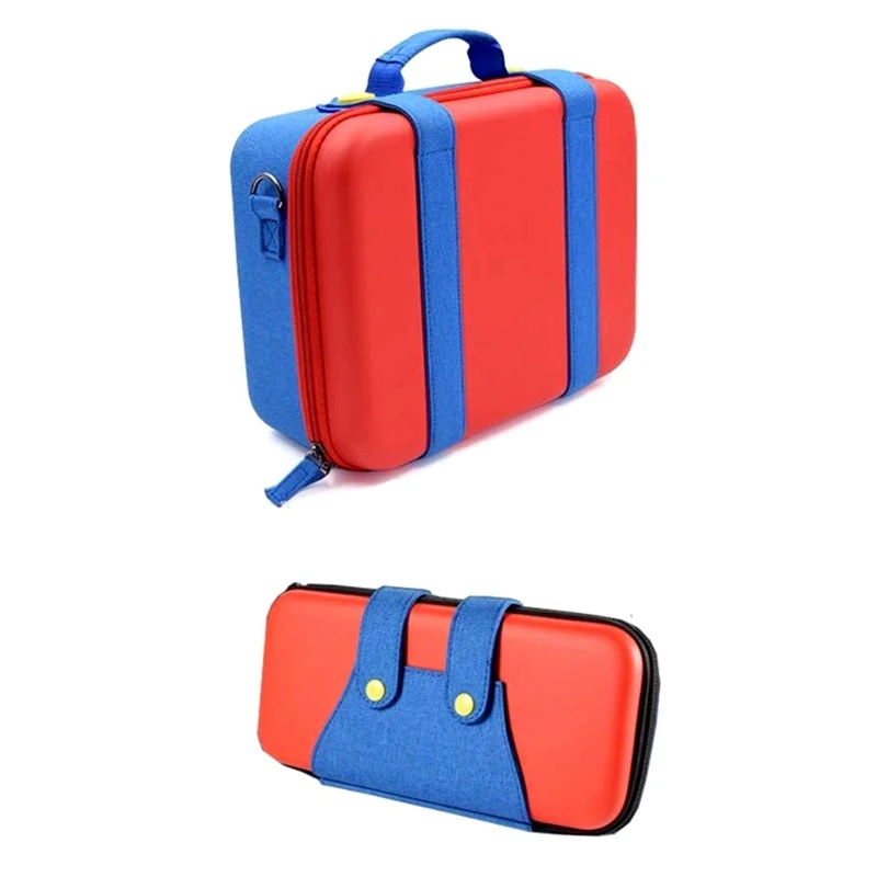 

Carrying Case For Nintendo Switch/Switch OLED Waterproof Travel Case Soft Lining Hard Case Accessories +Strap 1Set