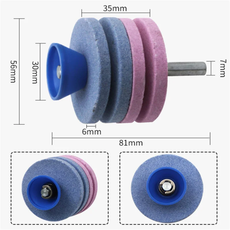 Universal Garden Tools Knife Sharpener High Quality Blade Grinding Rotary Drill Cutter for Lawnmower Fastest Cutting Performance