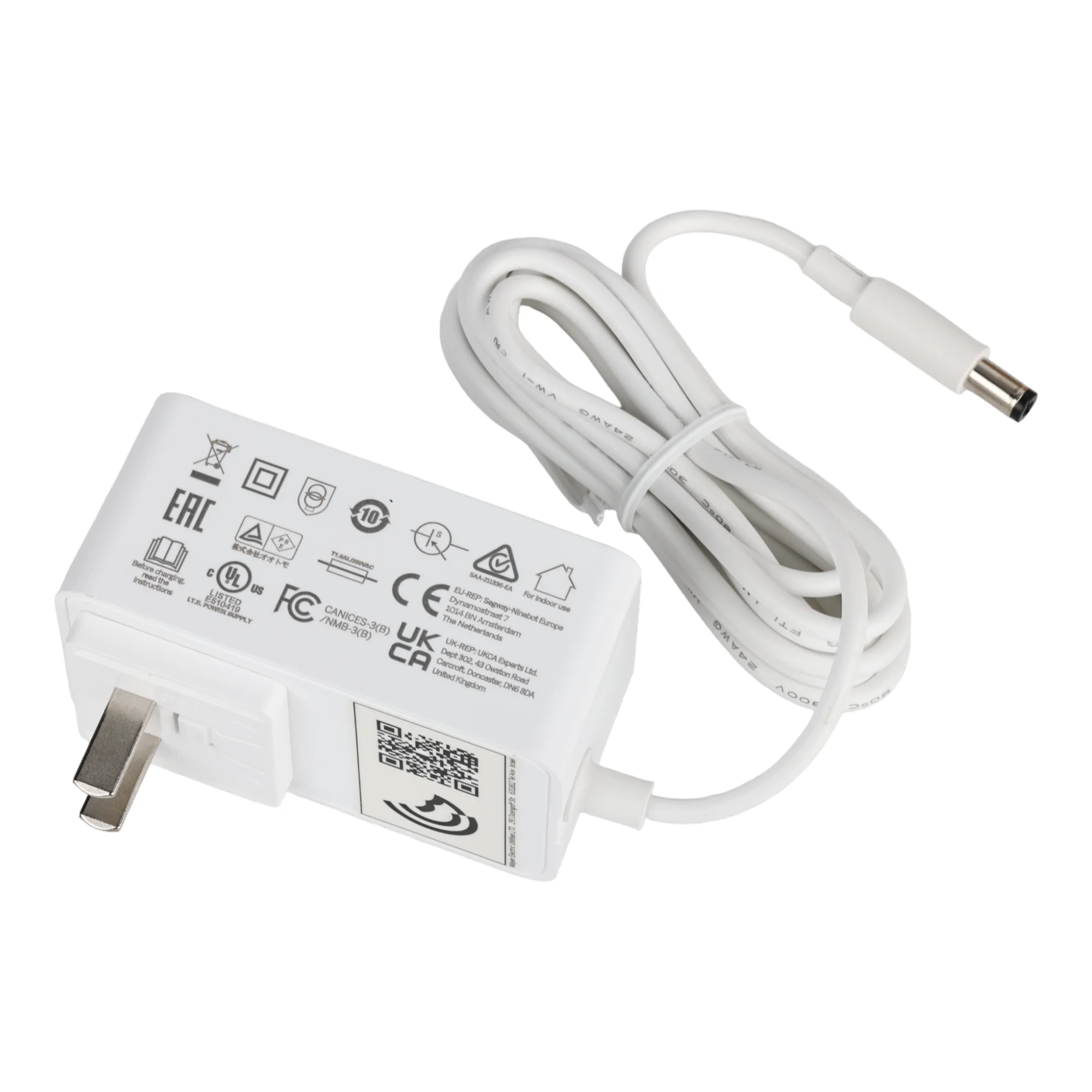Oryginalna ลadowarka do Ninebot C8 C9 C10 C15 C20 E8 E10 skuter elektryczny 25.2V 24.2W 1A czฤลci zasilacza