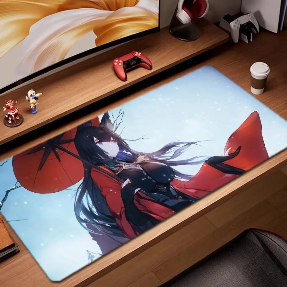 

Коврик для мыши azur lane amagi, игровые аксессуары, коврик для клавиатуры, XXL, большой запирающий край, 900X400 мм, настольный коврик, игровой коврик для мыши