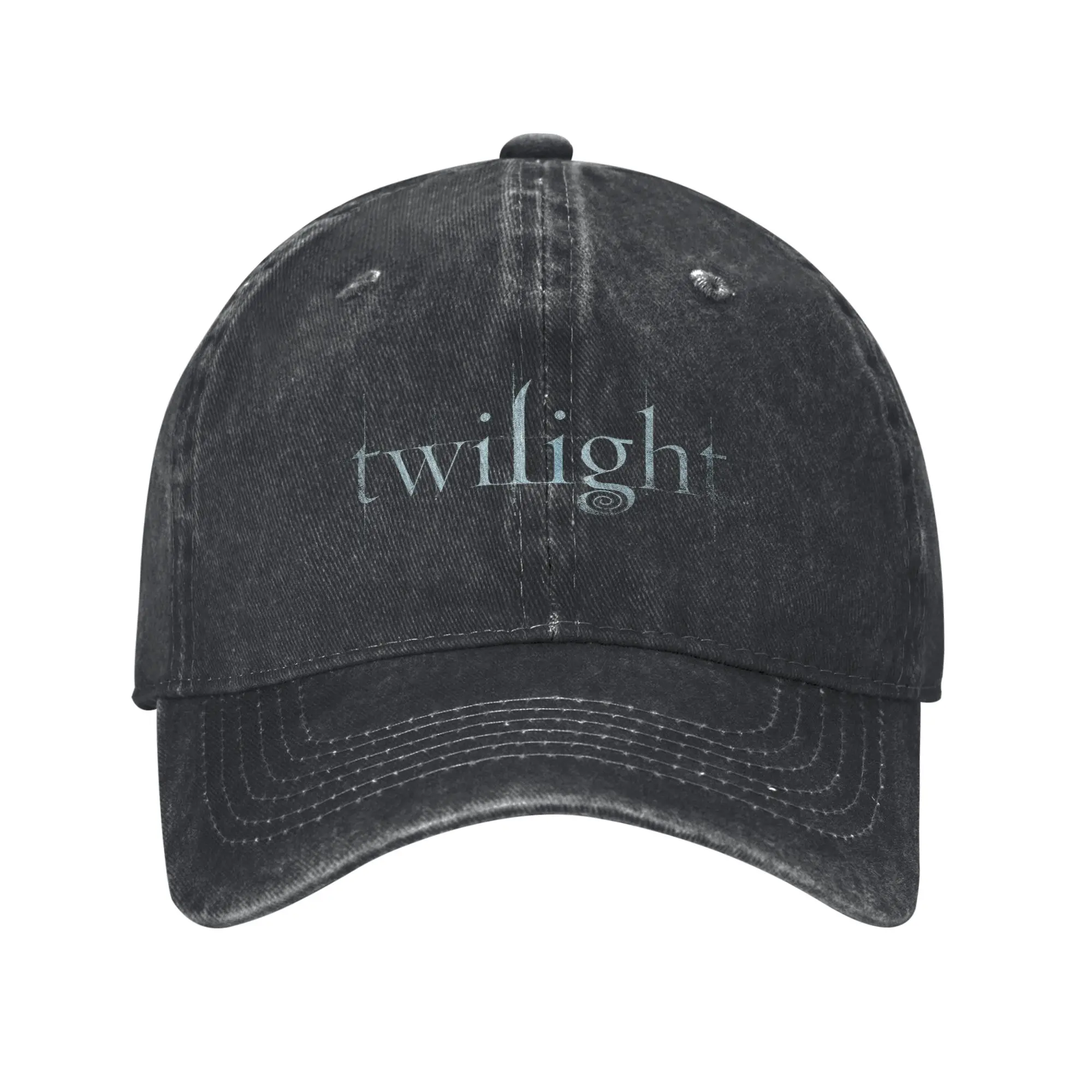 Twilight-Logo Baseball Cap Retro Distressed Washed  Snapback Hat Unisex Outdoor Summer  Unstructured Soft Caps Hat