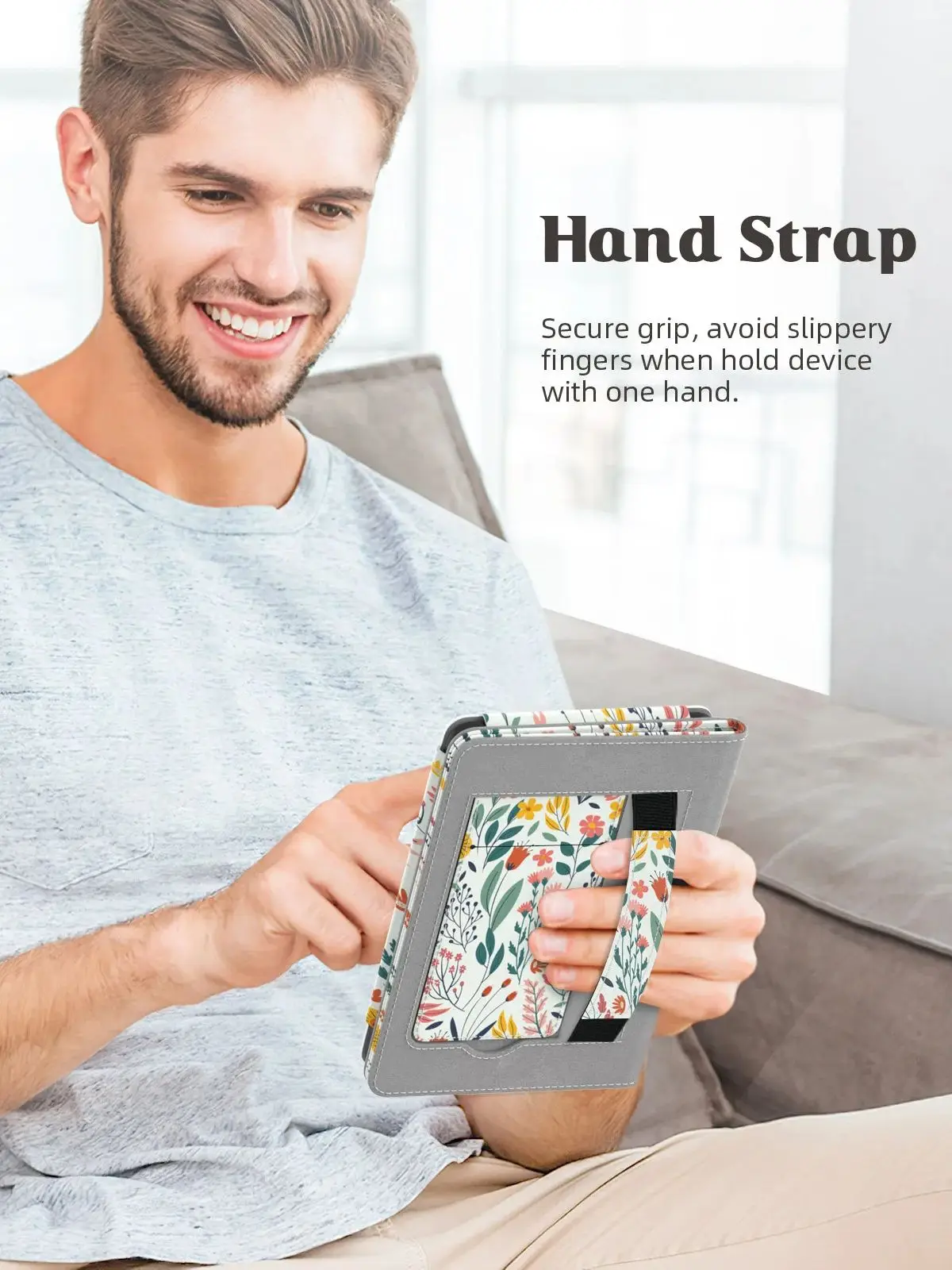 Etui MoKo na całkowicie nowy Kindle 6-calowy (11. generacja, wydanie 2024/2022)/(10. generacja/8. generacja, 2019/2016), ultralekka osłona z PU — zdjęcie produktu 7