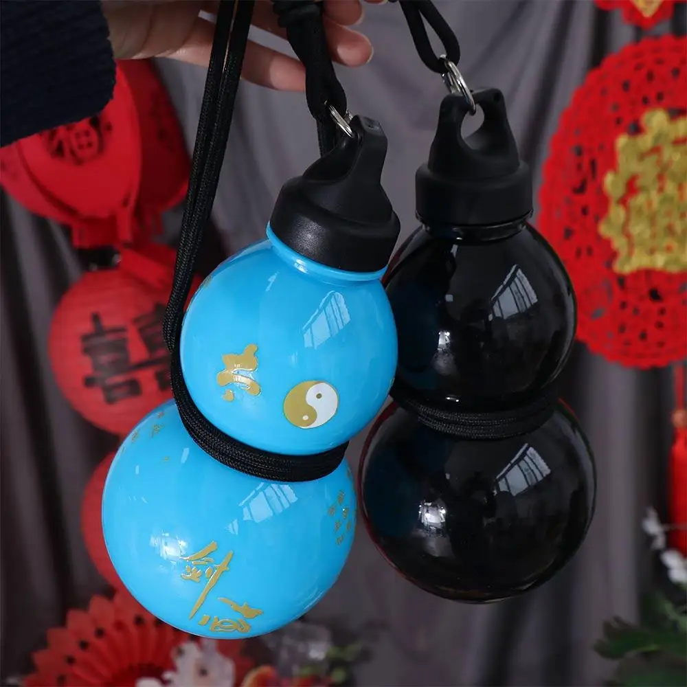 Tai Chi Chinese Style Gourd Water Bottle 800ML Vintage Water Cup Large Capacity Sticker DIY Kettle Sport