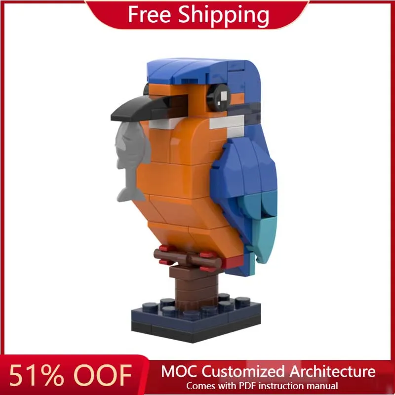 

86PCS MOC Building Blocks Toys Birds Animal Models DIY Creative Assembly Toy Sets Christmas Gifts Suitable For All Enthusiasts