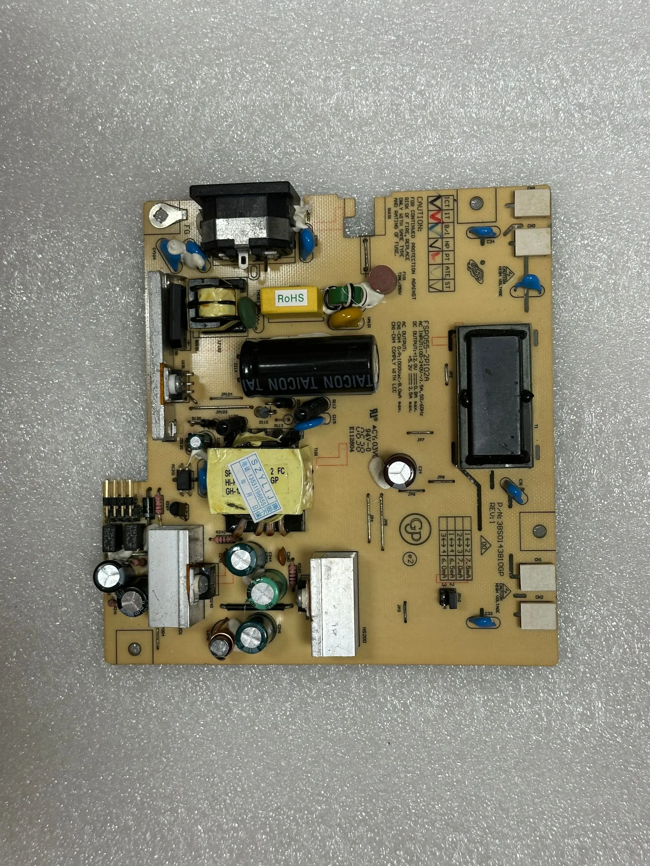 

Good quality 220WS8/220EW8 power supply board ACER X221W/SH2236 FSP055-2PI02A