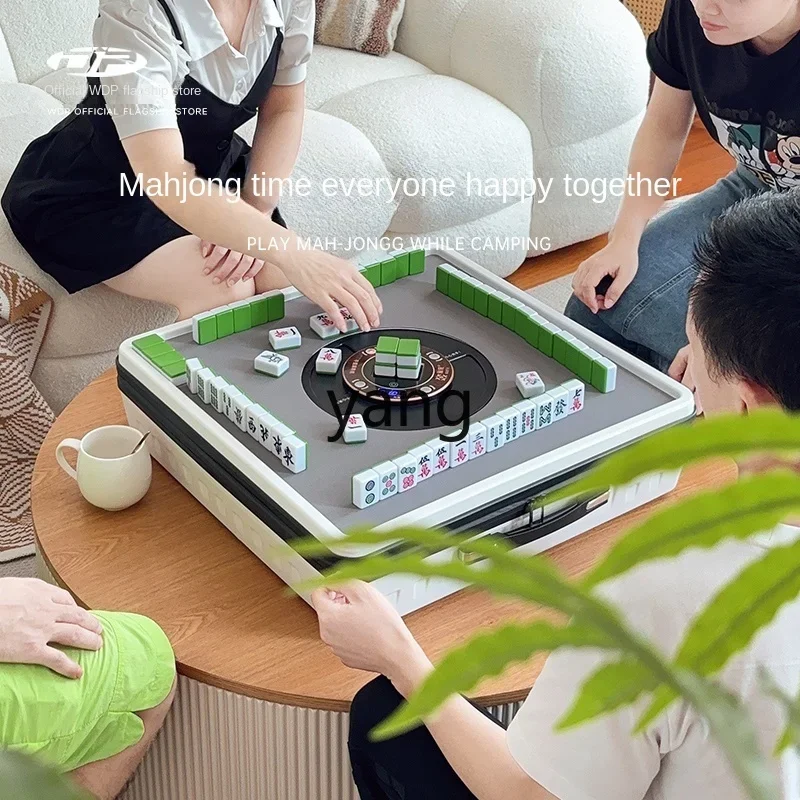 LH Portable Small Mahjong Machine Automatic Mini Mahjong Dining Table Dual-purpose Household Small Size