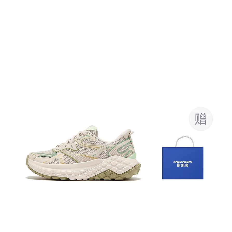 Skechers Monster Abrasion Resistant Low top Chunky Sneakers Women's Beige 150684-NTGR