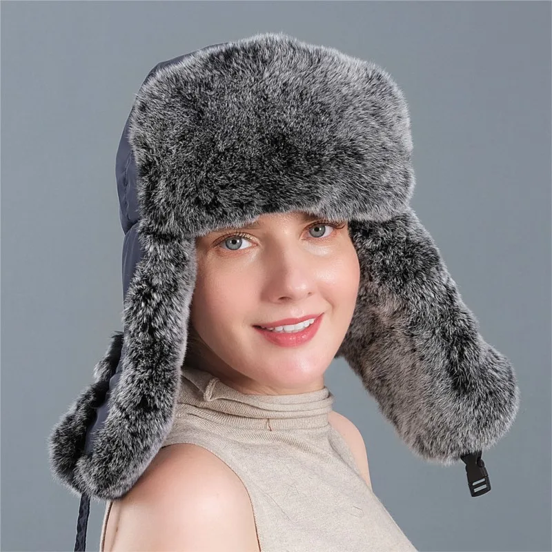 

Шапки для среднего и пожилого возраста, мужские и женские уличные, толстые, теплые, защищающие уши, меховые, хлопковые