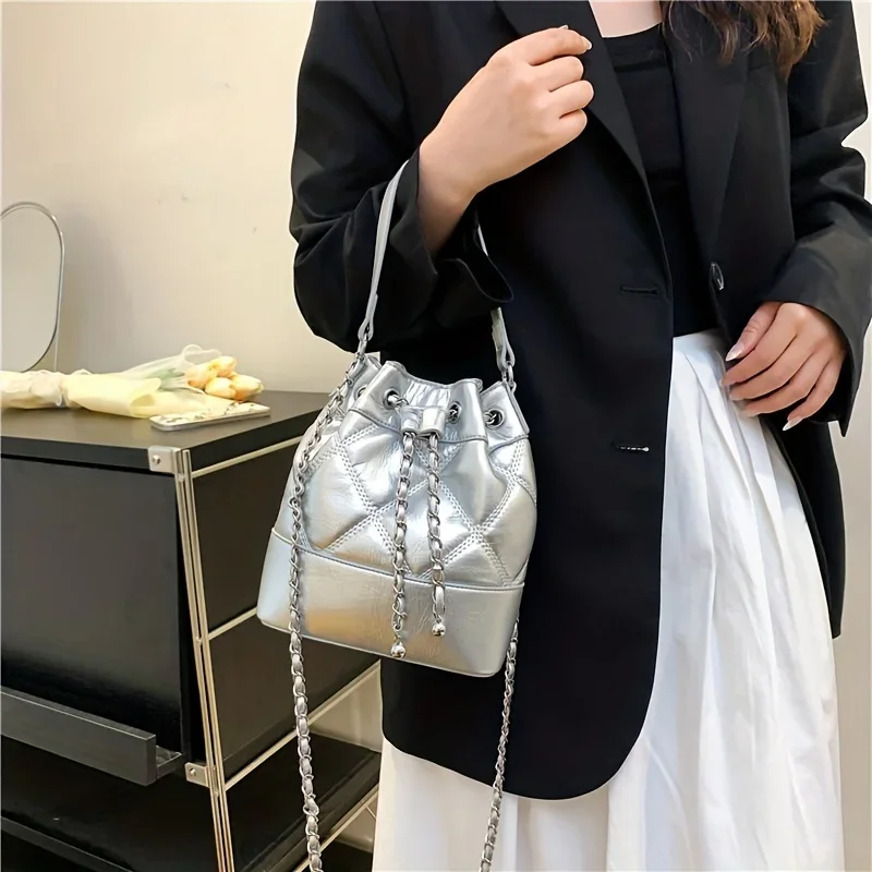 Bolso minimalista del cubo del modelo de Argyle, bolso de la cartera del color sólido, bolso del diseño del cordón para el trabajo