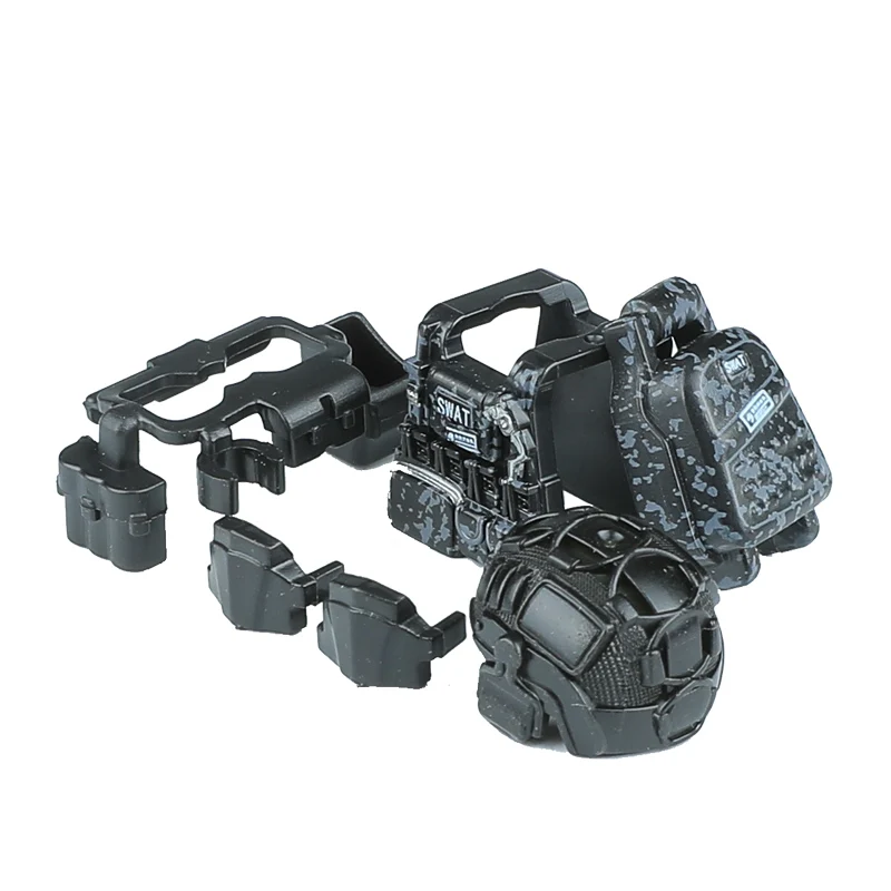 Military Special Forces SWAT Figures Building Block Commando City Police Combat Helmet Modern Assault Soldier Weapons Brick Toys