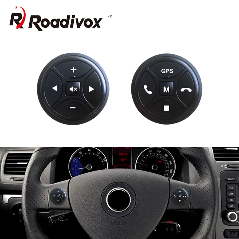 wireless multi-function Steering Wheel Control for android Car Radio DVD GPS multimedia Remote Control Buttons 2 din universal