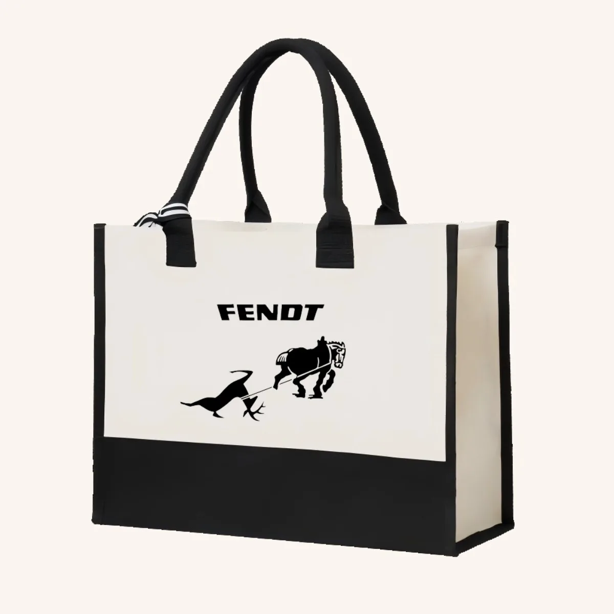 FENDT 2026 وصول جديد موضة عملية واسعة قابلة لإعادة الاستخدام حمل حقيبة نمط طباعة 2 لهجة الثقيلة حقيبة كتف كبيرة لجميع D