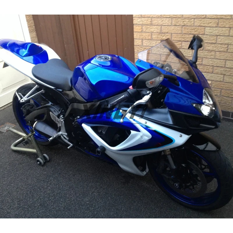 ABS Motorcycle Plastics Fairing Kit Injection mold Bodywork Panel kit Fit for Suzuki GSXR 600 GSXR-750 2006 2007 K6 Blue White