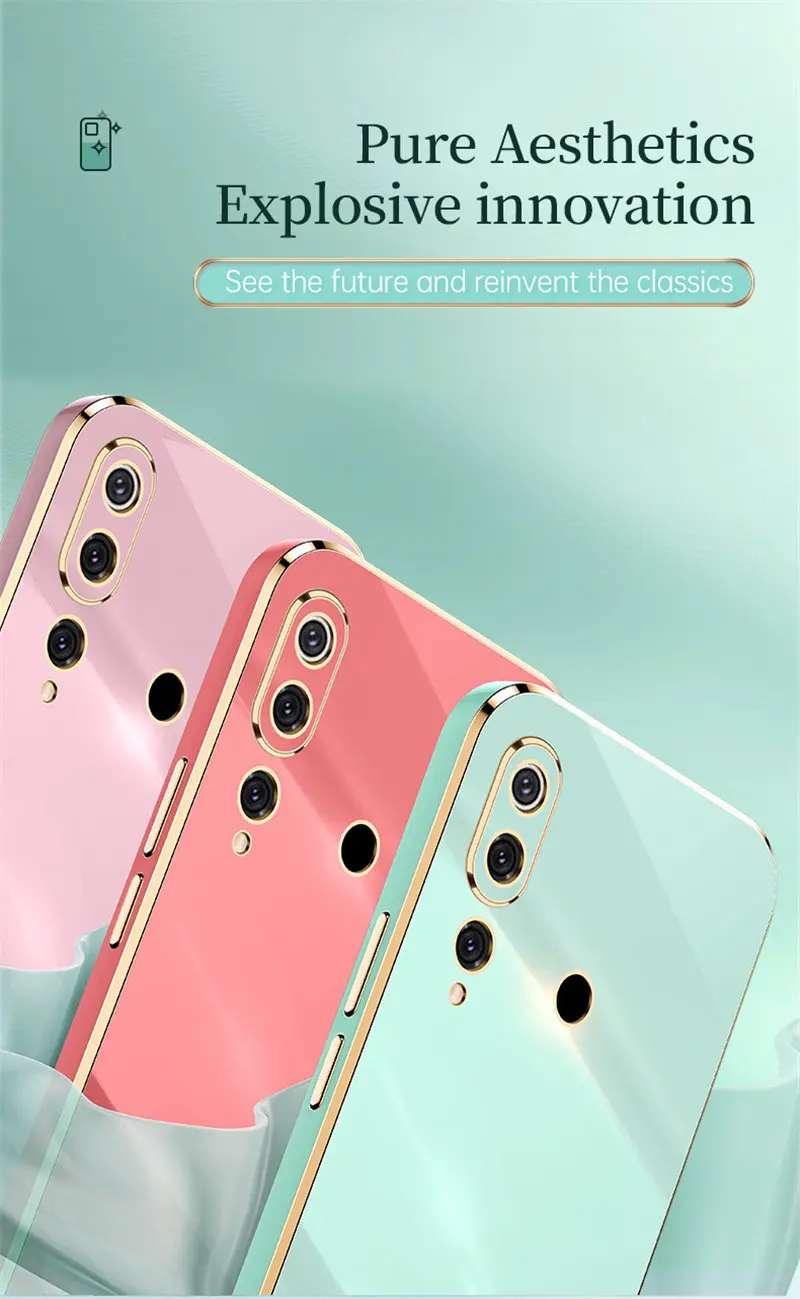 Plating Silicone TPU Case For Huawei Nova 4 VCE L22 Shockproof Soft Back Cover Coque for Huawei Nova 4 Nova4 VCE-L22 Phone Bags