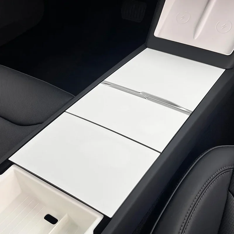 Per il 2024 Tesla Model 3 Highland Car Interior Console centrale Cruscotto Arcylic Board Grana Wrap Protezione Pannello di copertura