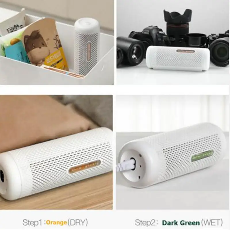 Youpin Deerma Mini Dehumidifier Air Dryer Reusable Visualization Window Holes Electric Dehumidification Moisture Wardrobe Locker - Image 5