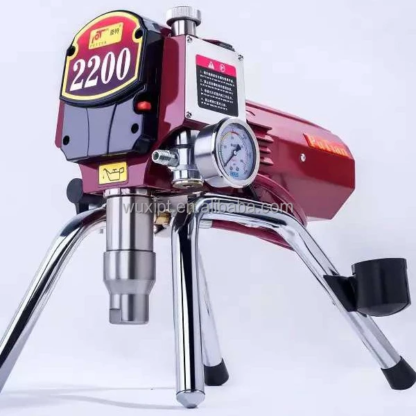 PT-2200 Industrial Grade Electric Airless Paint Sprayer 220-240V High Pressure 2200W 2.51 L/MIN