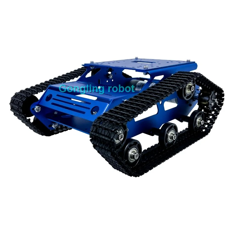 Smart Robot Car Tank Chassis Kit Aluminium Groot Platform met 2WD Motoren voor Arduino/Raspberry Pi DIY Afstandsbediening Robot