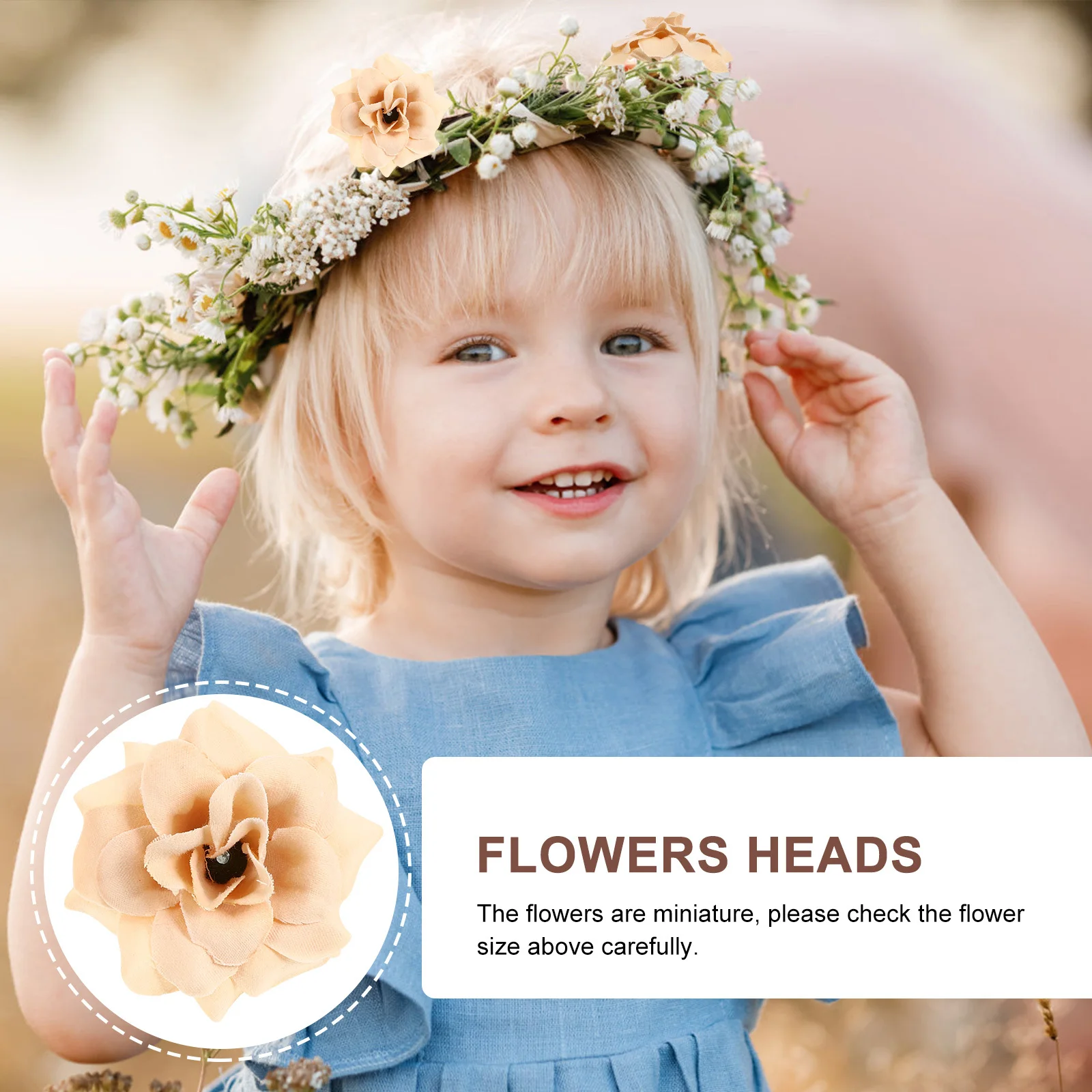 

50 Pcs Craft Project Decorations Kunstblume Party Flowers Trockenblumen Dunkelblau