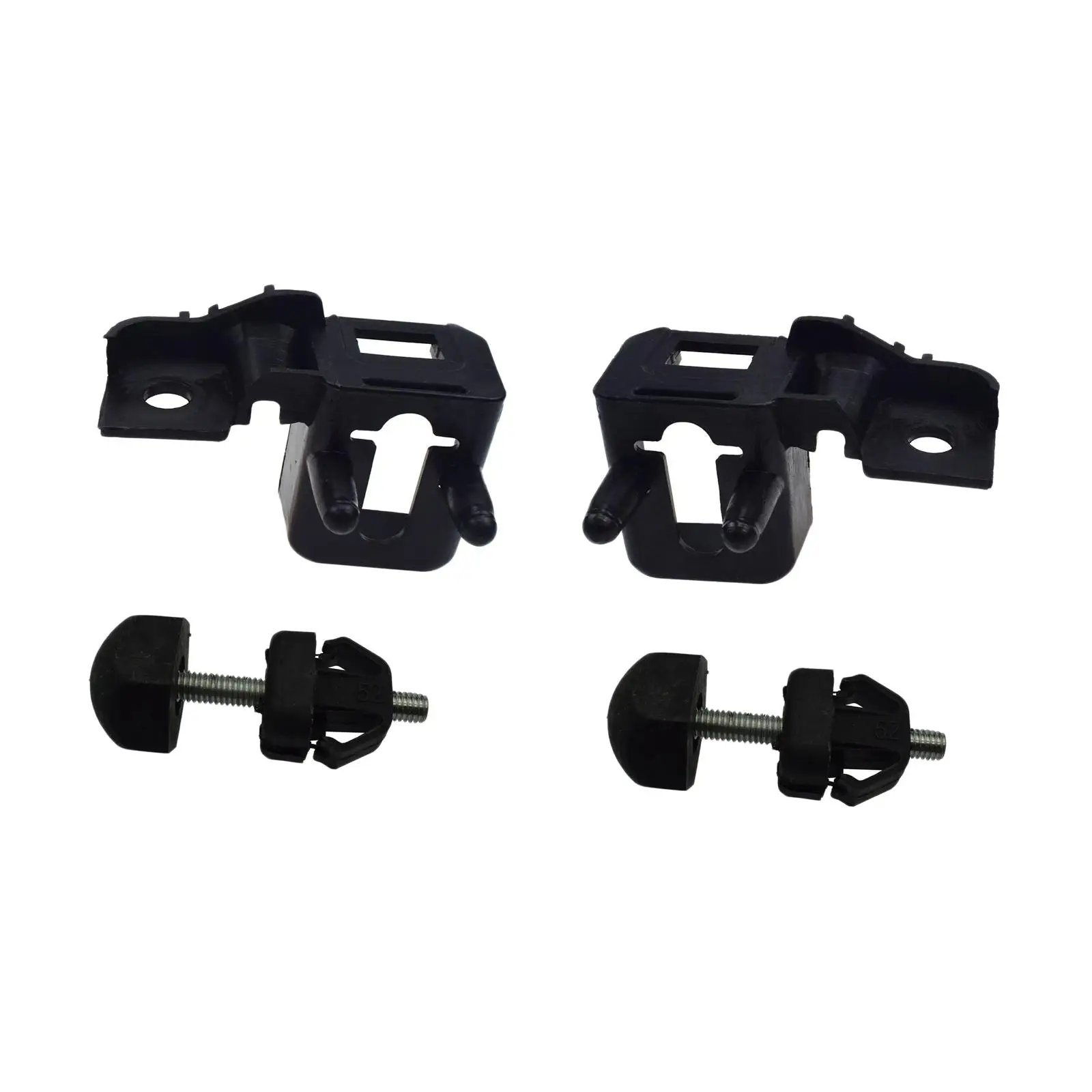 Hood Bumper Stopper and Bracket DS73-16K808-aa Hood Bumper Stop Adjuster Replacement High Performance Black for Lincoln Mkz