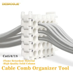 Network Cable Fixer For Computer Room Professional PP Material Category 5/6/7 Network Cable Video Cable Organize Tool Cable Comb