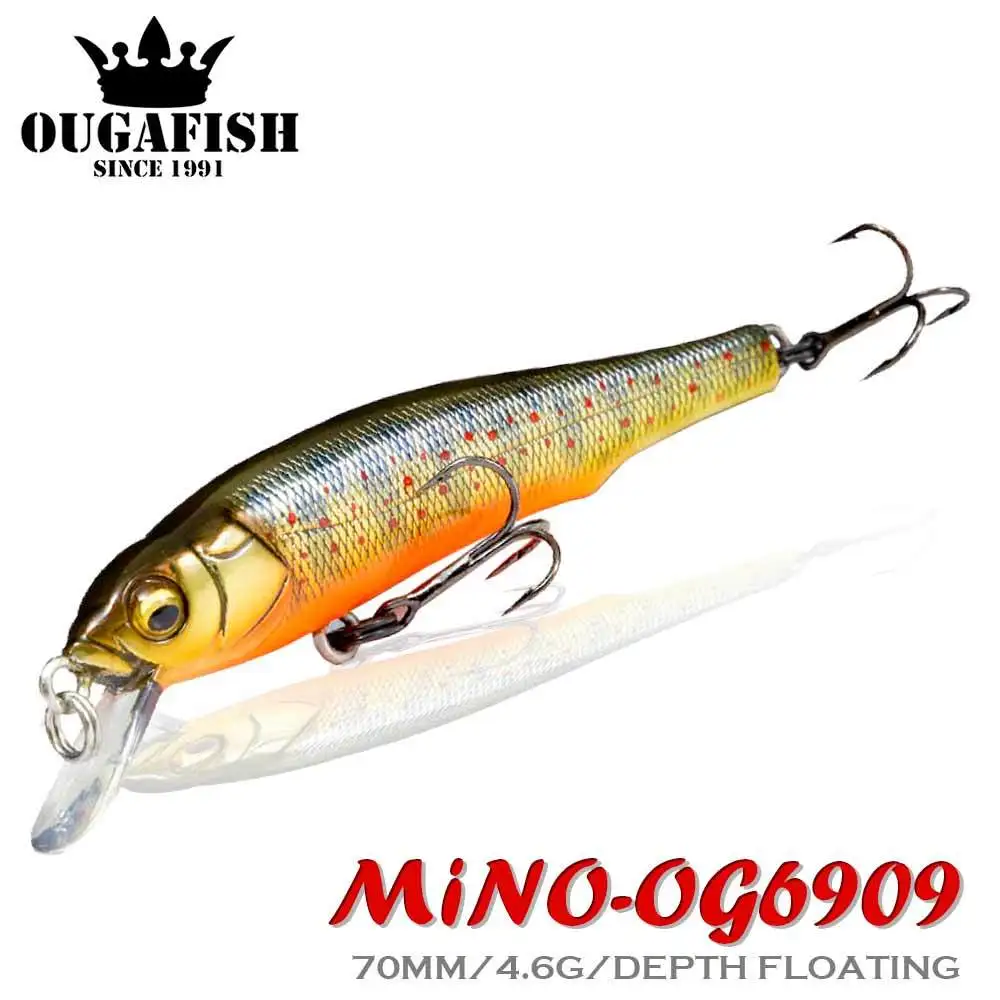 

Minnow Fishing Lure 70mm 4.6g Floating Hard Bait Wobbler Accesorios De Pesca Leurre Brochet Isca Artificial Carnassier Equipment