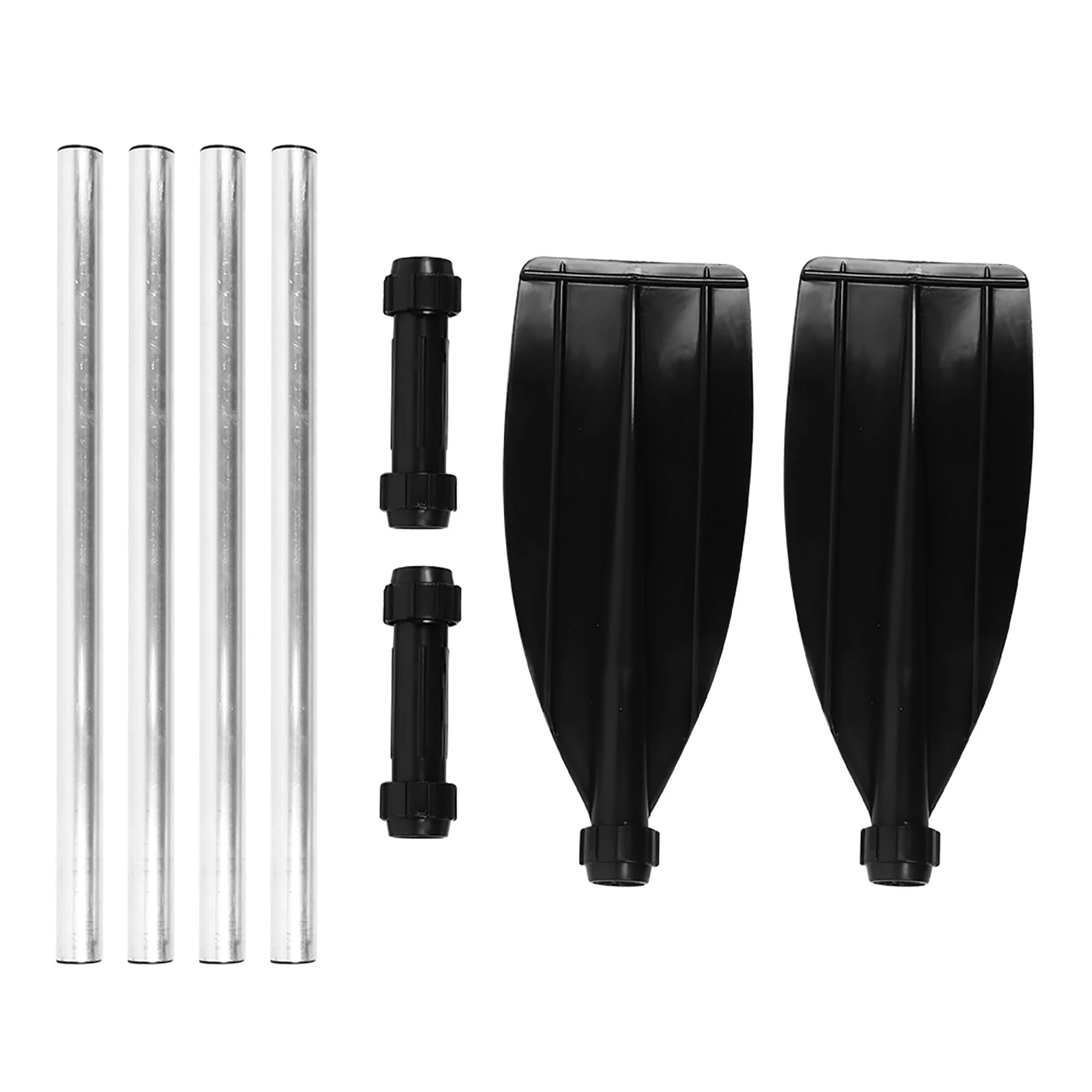 125cm Detachable Afloat Oars Aluminum Alloy Paddles Dual End Portable for Boat Kayak Raft Canoe