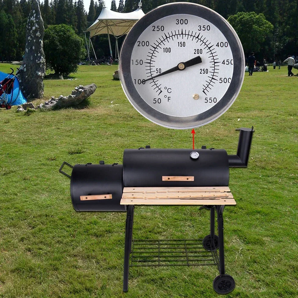 Grill Temperature Gauge Barbecue Thermometer Meter Smoker Thermostat Cooking Food BBQ Tool 50-550℃ Kitchen Accessories