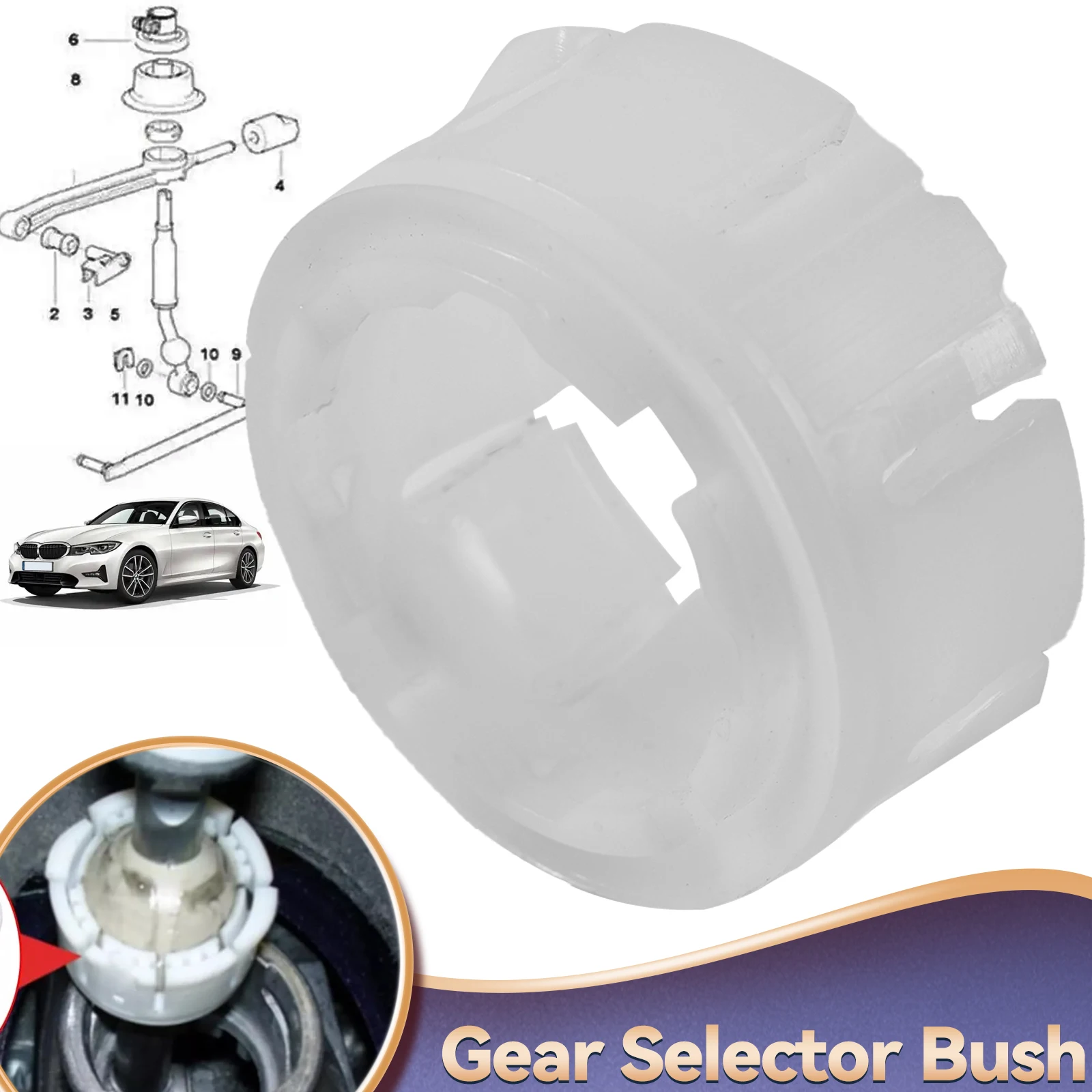 

Gearshift Manual Transmission Shift Lever Bearing #25111220600 25111469397 For BMW E46 E90 E82 E88 F20 F21 F30 F31 25111220608