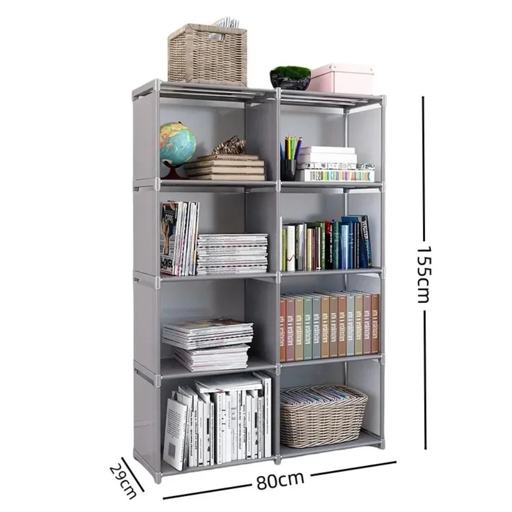 5-Tier Movable DIY Bookcase 6