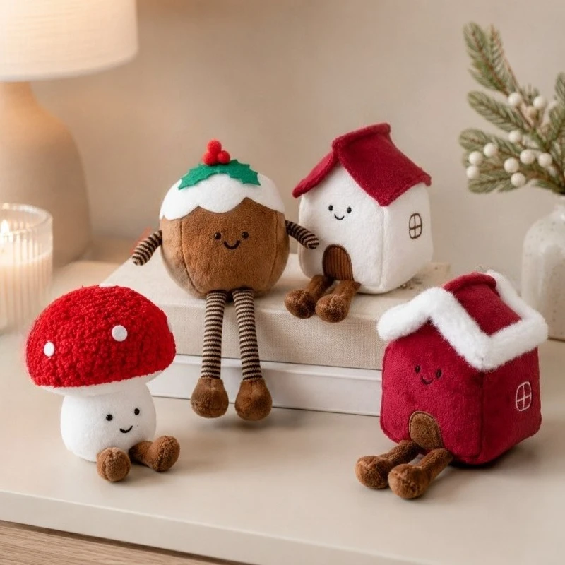 1Pcs Christmas Plush Ornaments Cute Decorations Holiday Party Deco Creative Holiday Atmosphere Pendant Multi-scene Application
