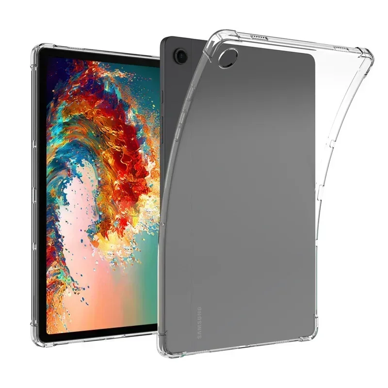 Étui en silicone pour Samsung Galaxy Tab A9 / A9 Plus 2023 A9 + SM-X210 X110 8.7 en effet 11 airbag transparent souple TPU couverture arrière de tablette