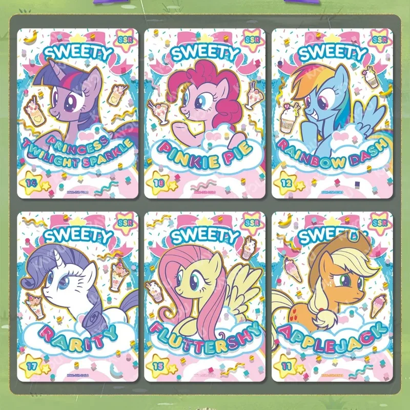 KAYOU My Little Pony Card Huiyue 12th Genuine Anime Cartoon Printing Collection Card Toy Ornaments Children's Holiday Gifts