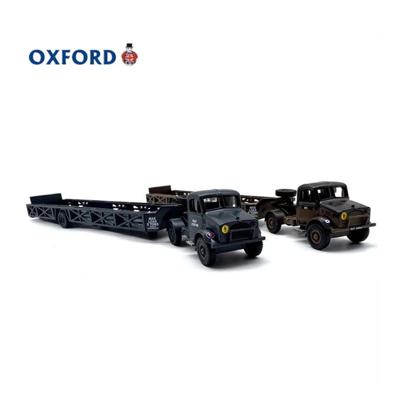 OXFORD Diecast 1:76 Scale Alloy Military Trailer Semi-Trailer Truck Model Finished Product Simulation Toy Static Model Display