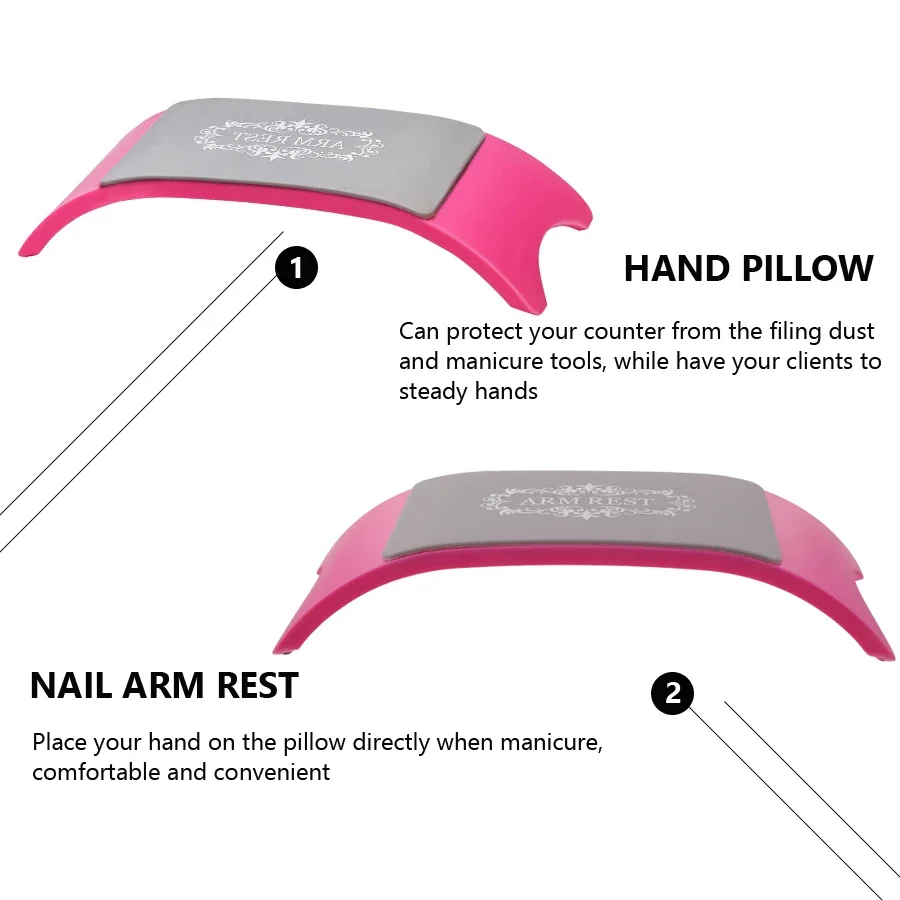 Silicone wrist support cushion for manicure, hand support pillow, non-slip for nail salon and nail art