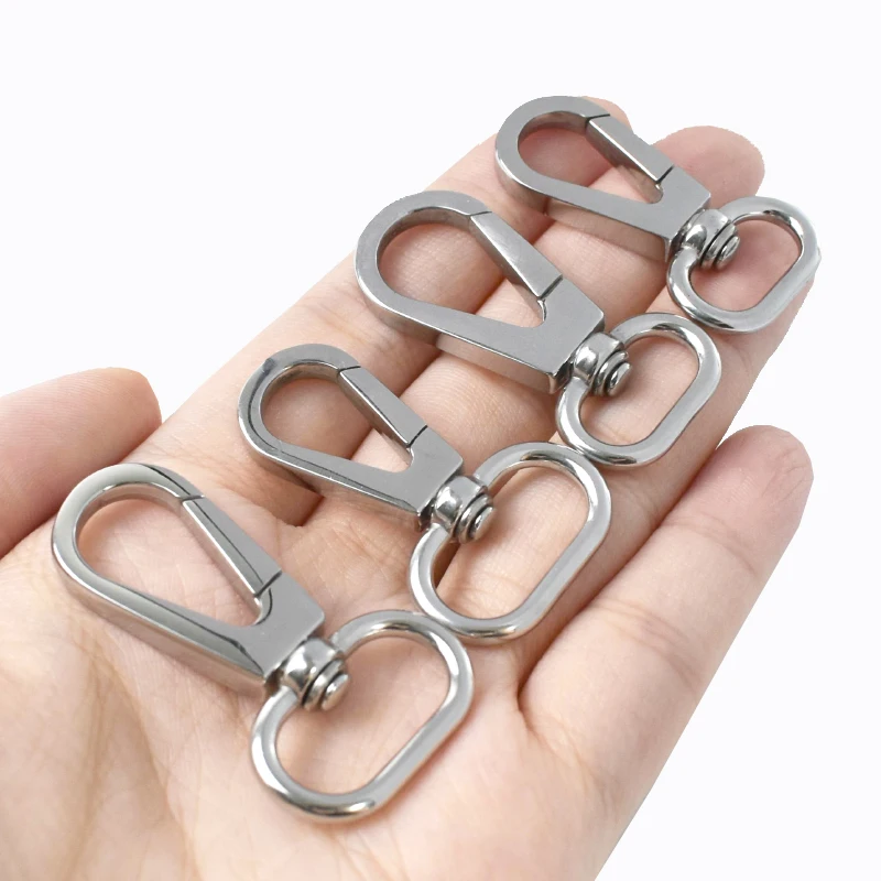 

1-3P Stainless Steel Small Carabiners for Bags Swivel Lobster Buckle Webbing Strap Hook Keychain Clasp Clips Dog Collar Hardware