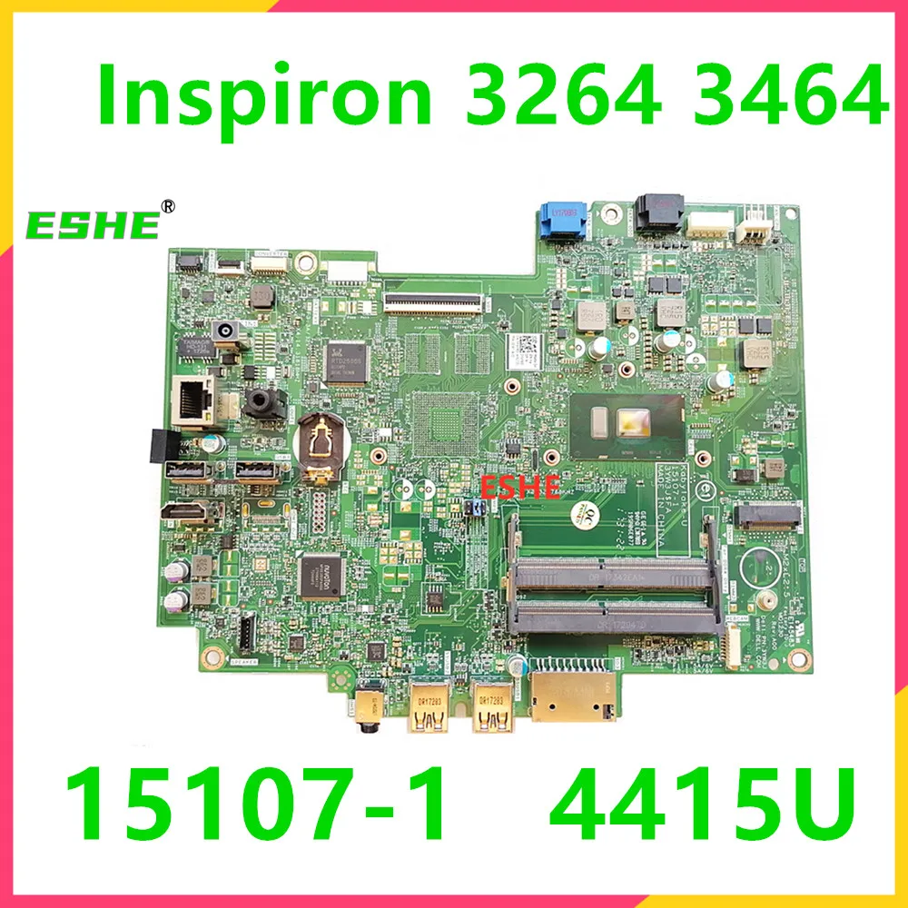 15107-1 For DELLL Inspiron 3064 3264 3464 All-in-one Motherboard 0F65XD 0H6C3V Mainboard With i3 i5 4415U DDR4 100% Tested